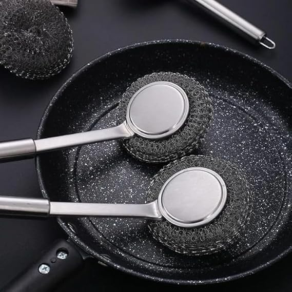 Stainless Steel Dish Cleaner – Multipurpose Pan & Grill Brush