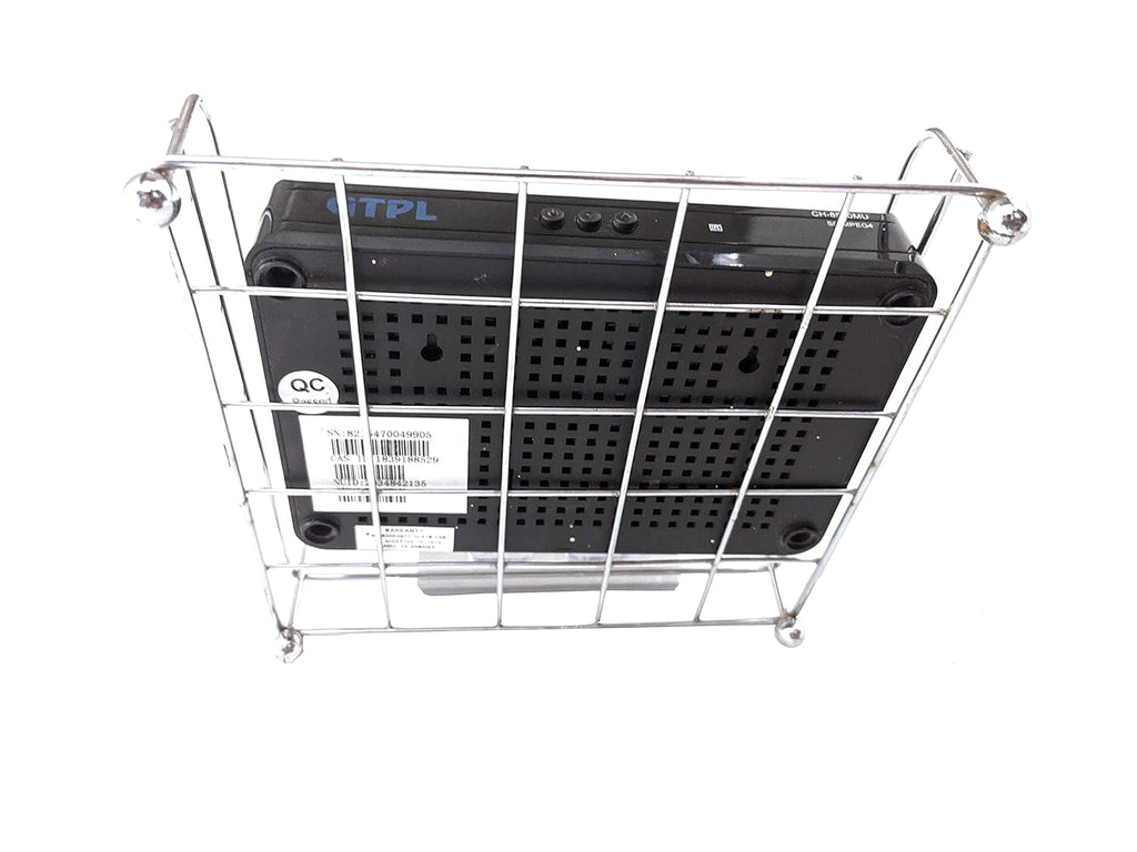 Stainless Steel Wall Shelf Set Top Box WiFi Organizer