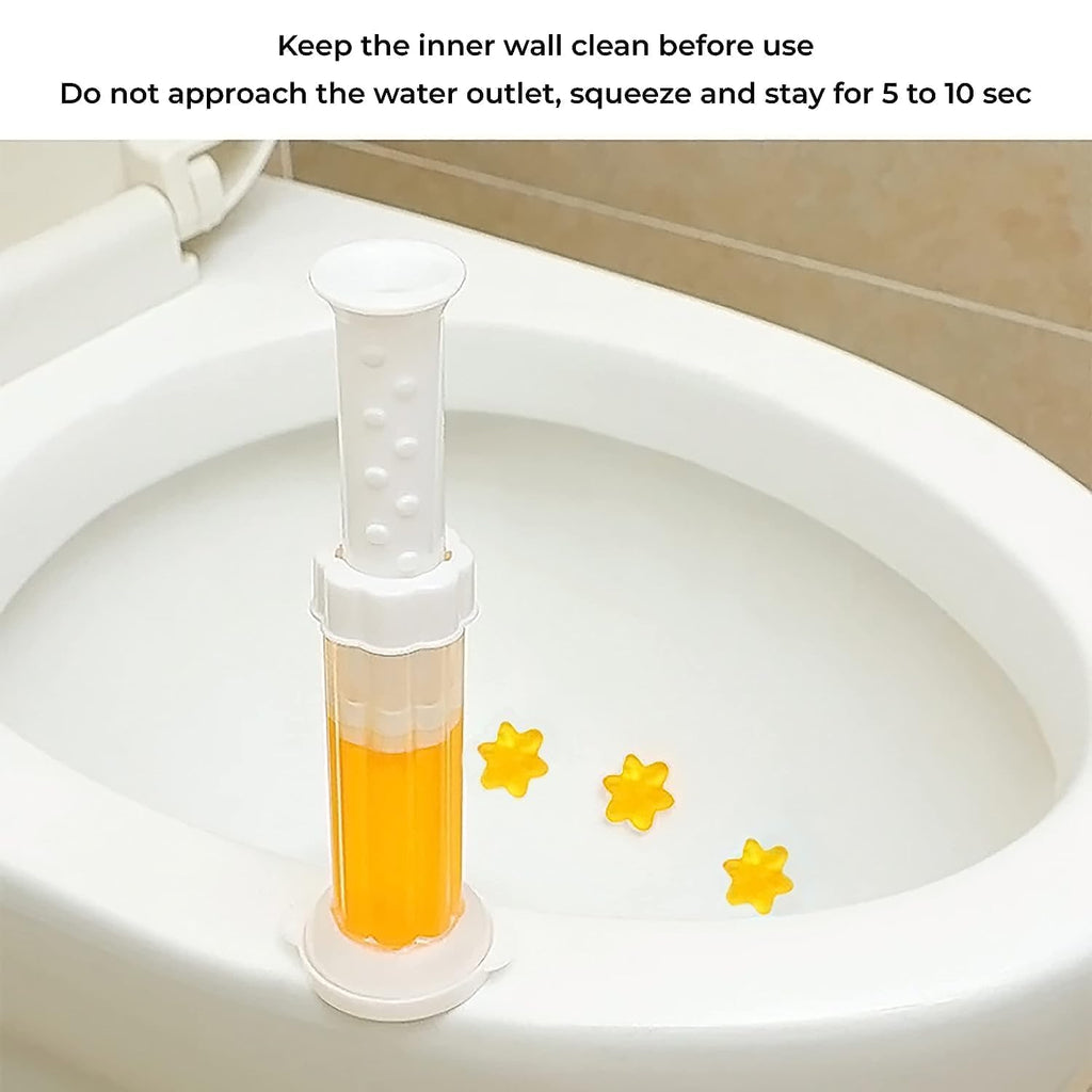 Toilet Gel Cleaner – Flower Stamp Dispenser with Long Fragrance