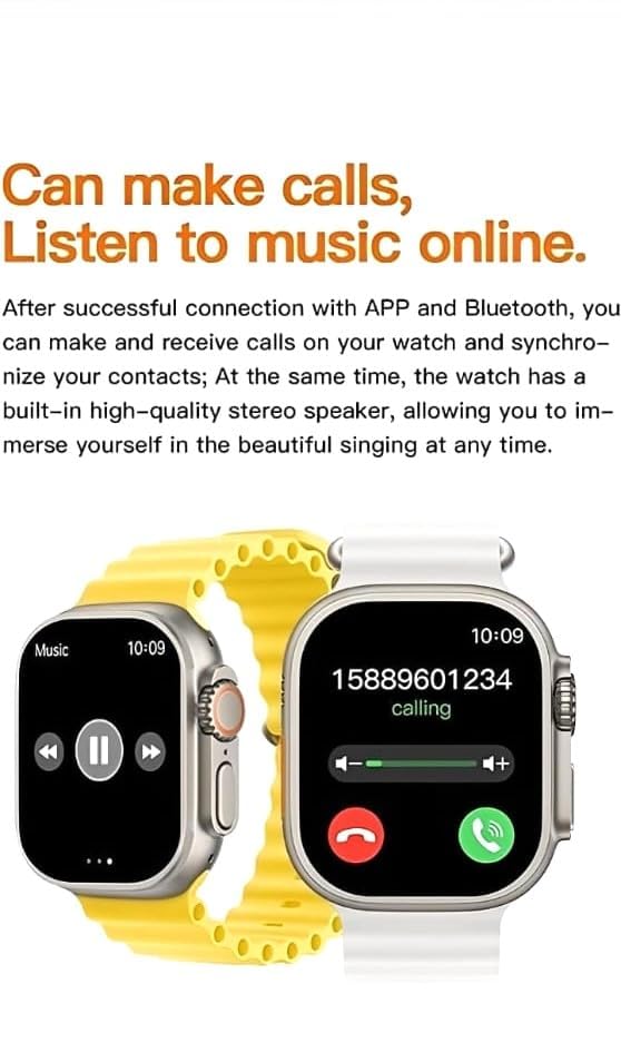 T10i Ultra Smart Watch | Calling, Wireless Charge & Activity