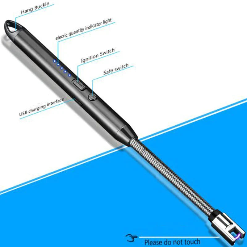 USB Rechargeable Windproof Plasma Arc Lighter