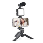 Smartphone Vlogging Kit Mic LED Tripod Pro Set
