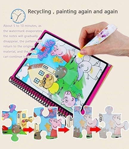 4Pcs Magic Water Coloring Books Reusable Kids Set