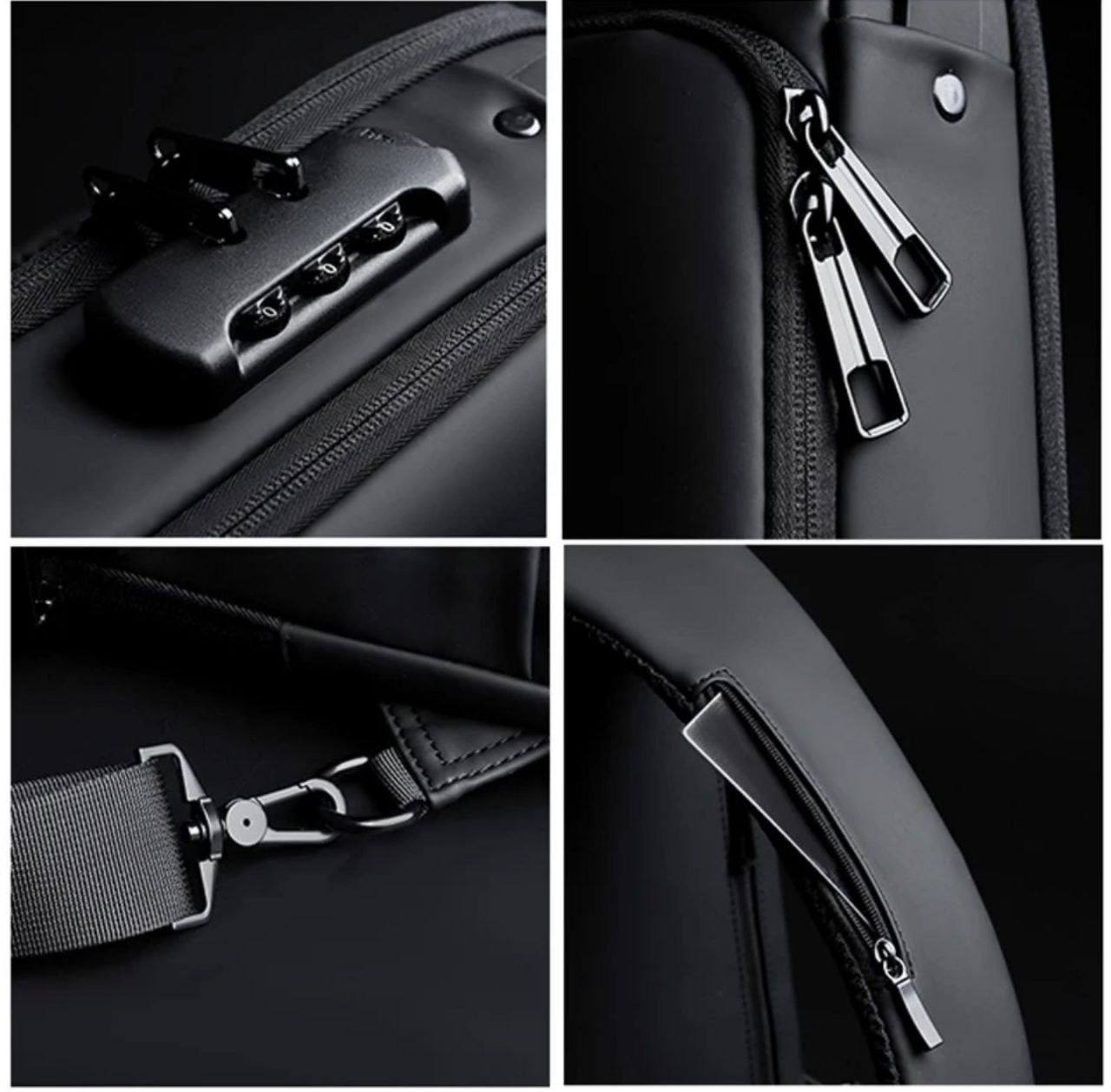 Anti-Theft USB Charging Sling Bag with Password Lock