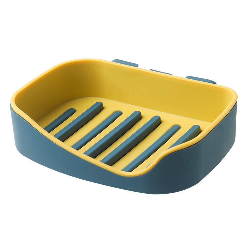 Wave Wall Mounted Double Drain Soap Holder Waterproof