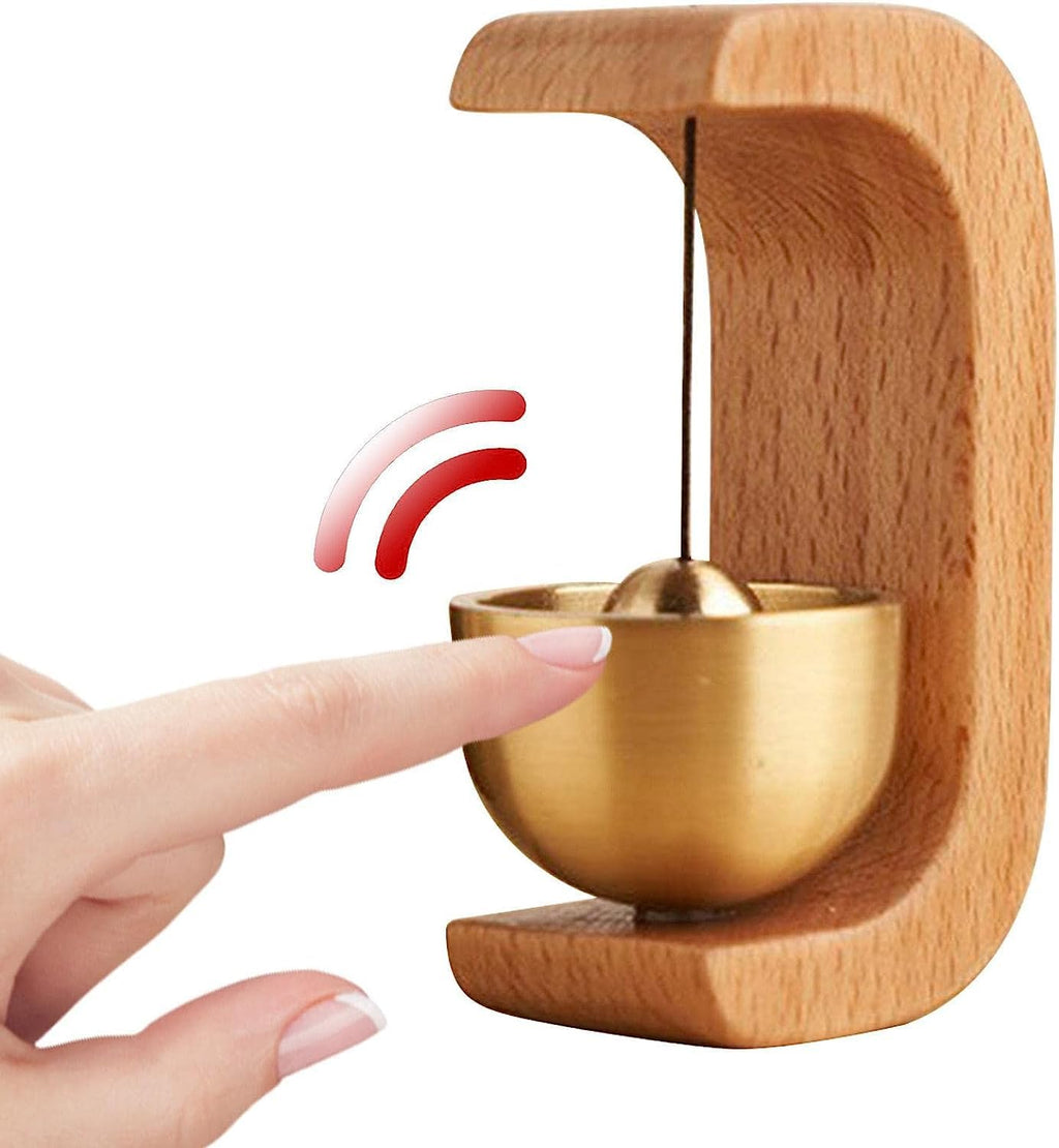 Japanese Wooden Door Chime Bell | Handmade Walnut Decor