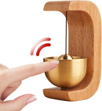 Japanese Wooden Door Chime Bell | Handmade Walnut Decor
